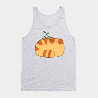 Olive Tabby Cat Tank Top